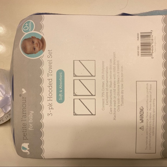 NET Baby hooded towels 3pk - Picture 2 of 2